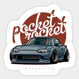Pocket rocket Sticker